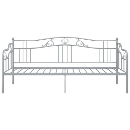 Sofa Bed Frame | Grey | Powder-coated metal | 200 x 90 cm mattress size