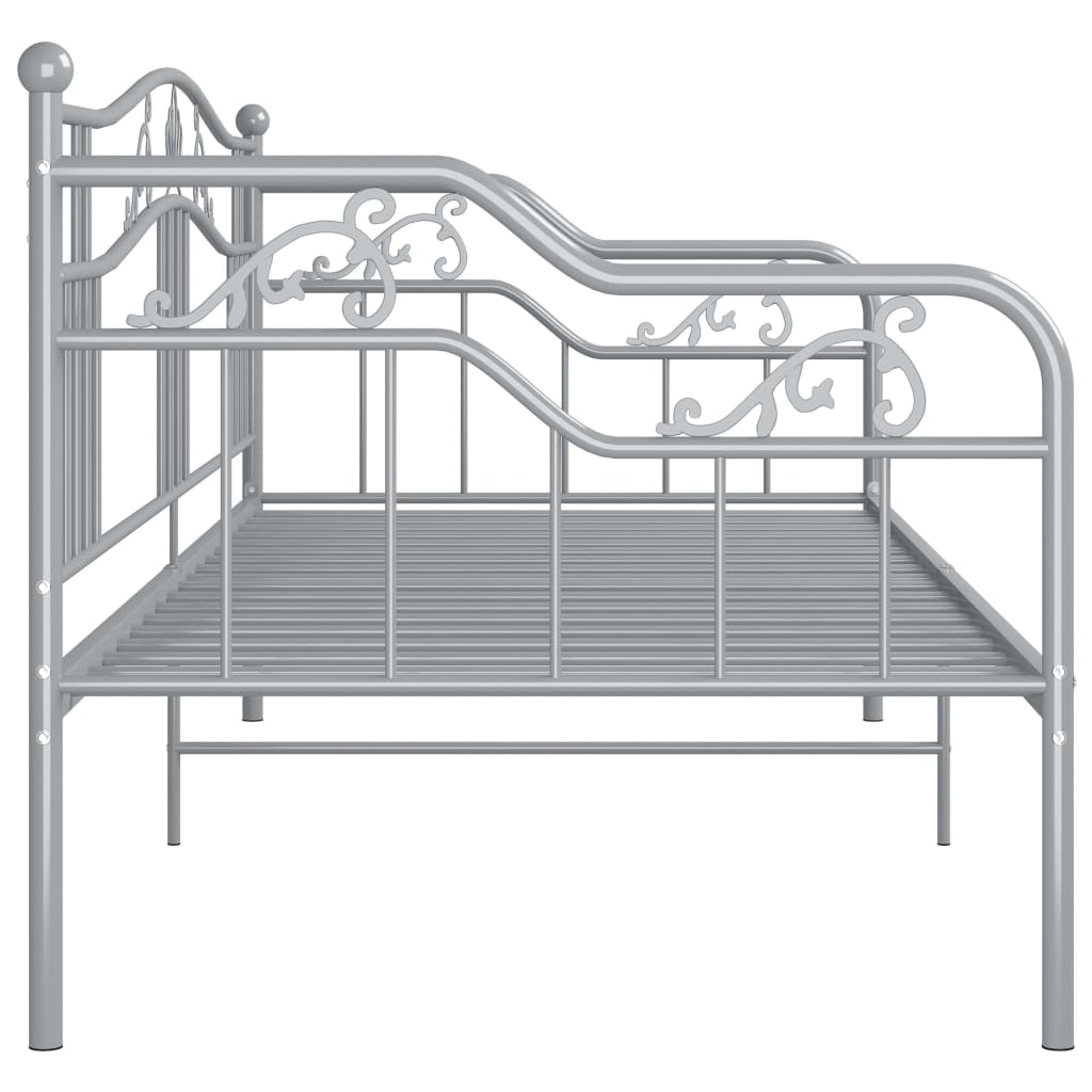 Sofa Bed Frame | Grey | Powder-coated metal | 200 x 90 cm mattress size