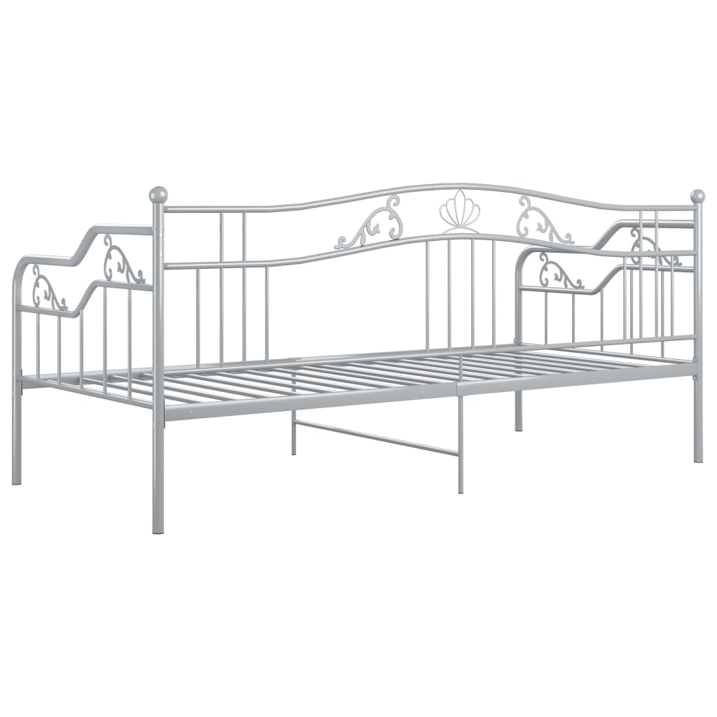 Sofa Bed Frame | Grey | Powder-coated metal | 200 x 90 cm mattress size