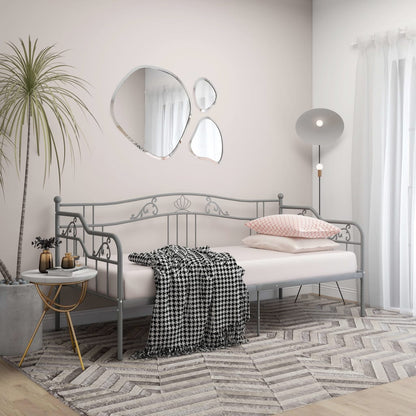 Sofa Bed Frame | Grey | Powder-coated metal | 200 x 90 cm mattress size
