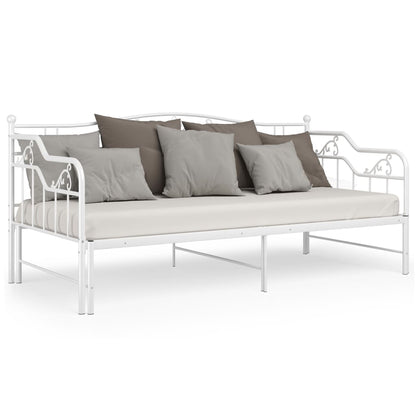 Sofa Bed Frame | White | Powder-coated metal | Single