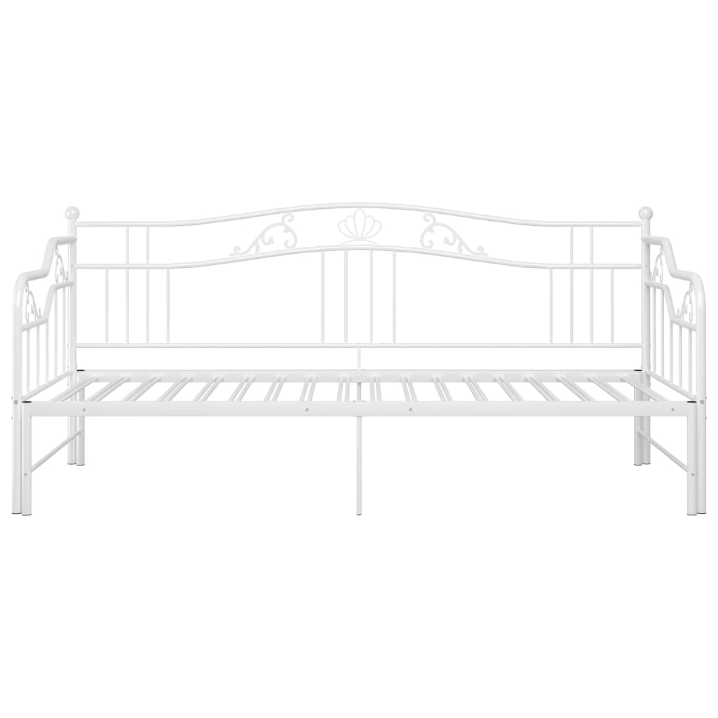 Sofa Bed Frame | White | Powder-coated metal | Single