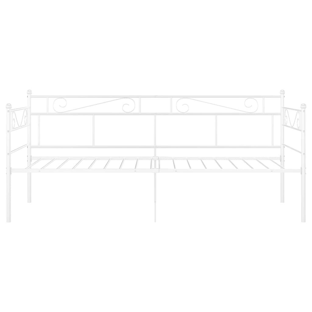 Sofa Bed Frame | White | Powder-coated metal | Single