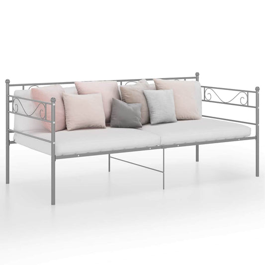 Sofa Bed Frame | Grey | Powder-coated metal | 90x200 cm