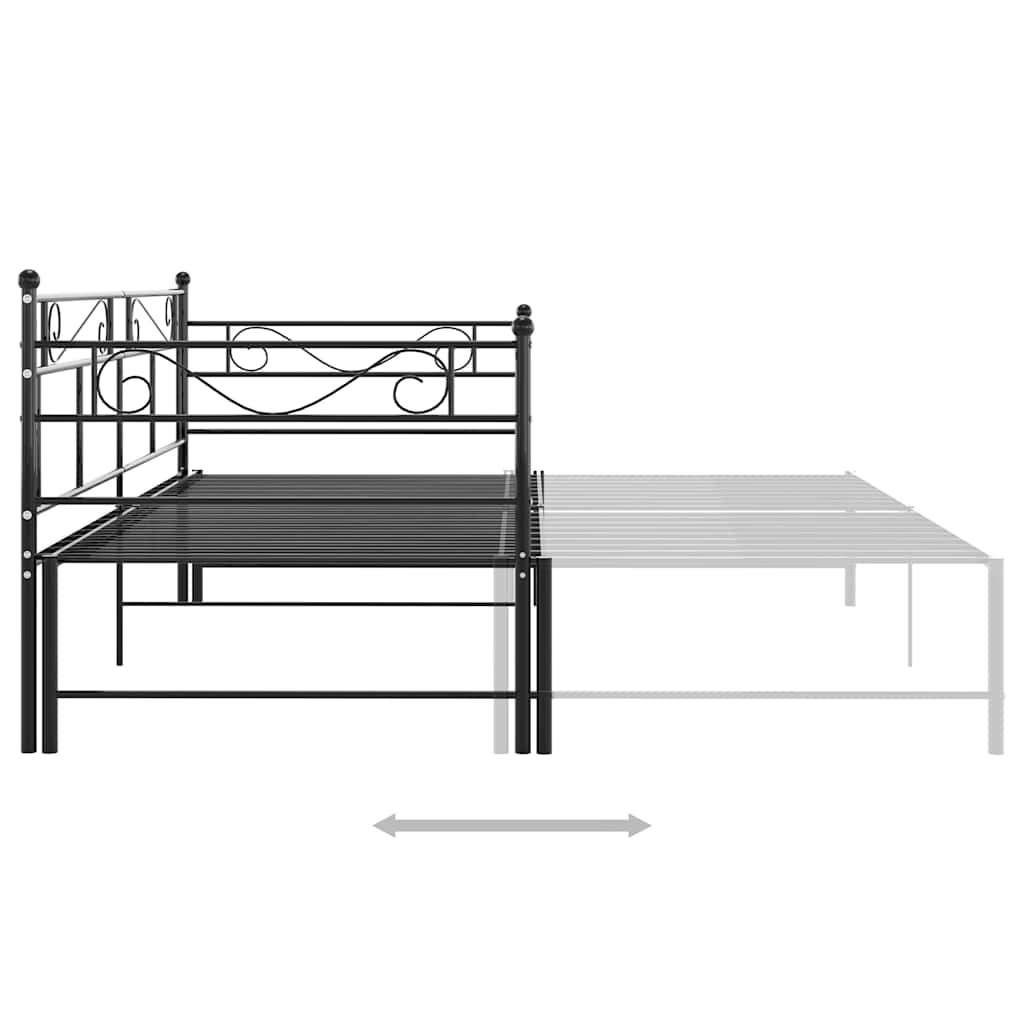 Sofa Bed Frame | Black | Powder-Coated Metal | Pull-Out | Sofa Bed Frame