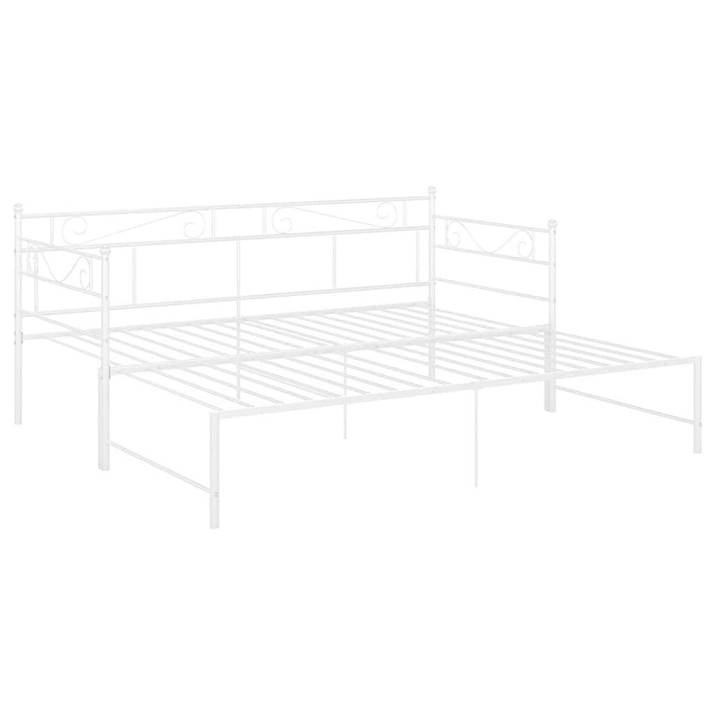 Sofa Bed Frame | White | Powder-coated metal | Standard Single