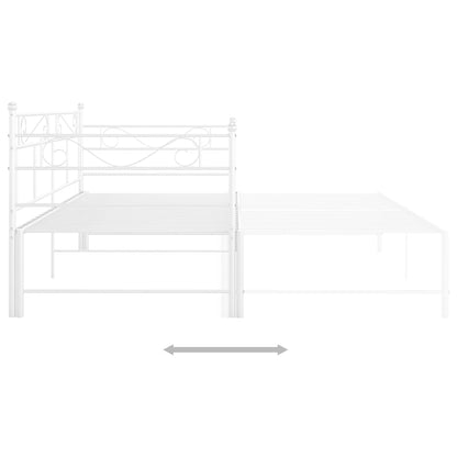 Sofa Bed Frame | White | Powder-coated metal | Standard Single