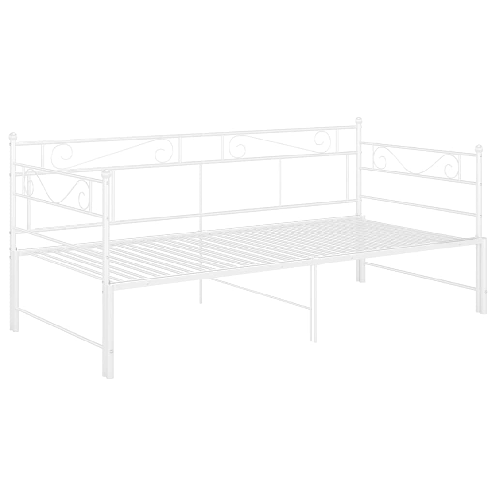 Sofa Bed Frame | White | Powder-coated metal | Standard Single