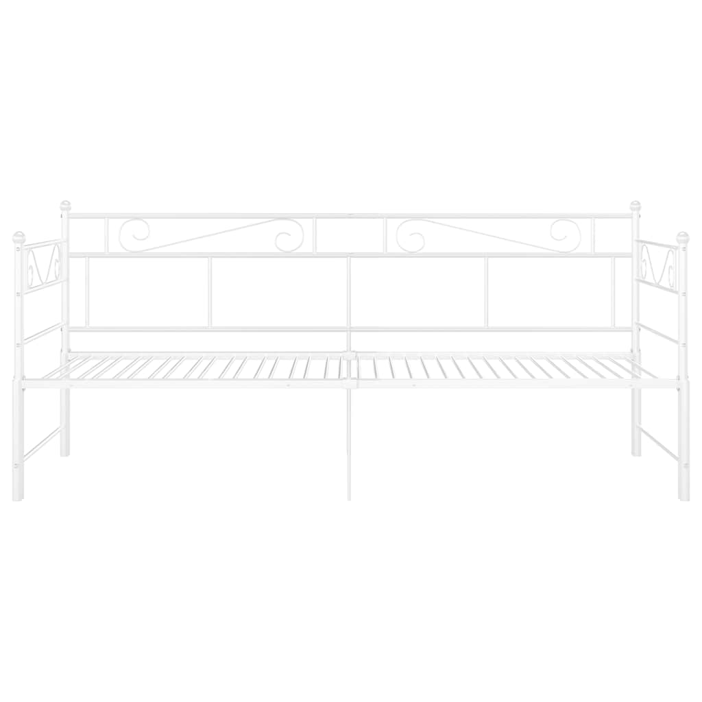 Sofa Bed Frame | White | Powder-coated metal | Standard Single