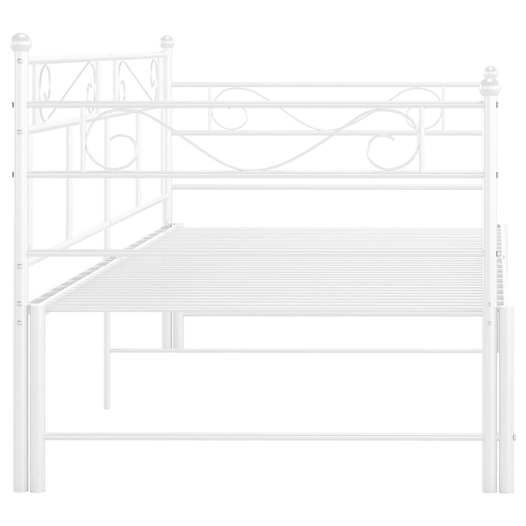 Sofa Bed Frame | White | Powder-coated metal | Standard Single