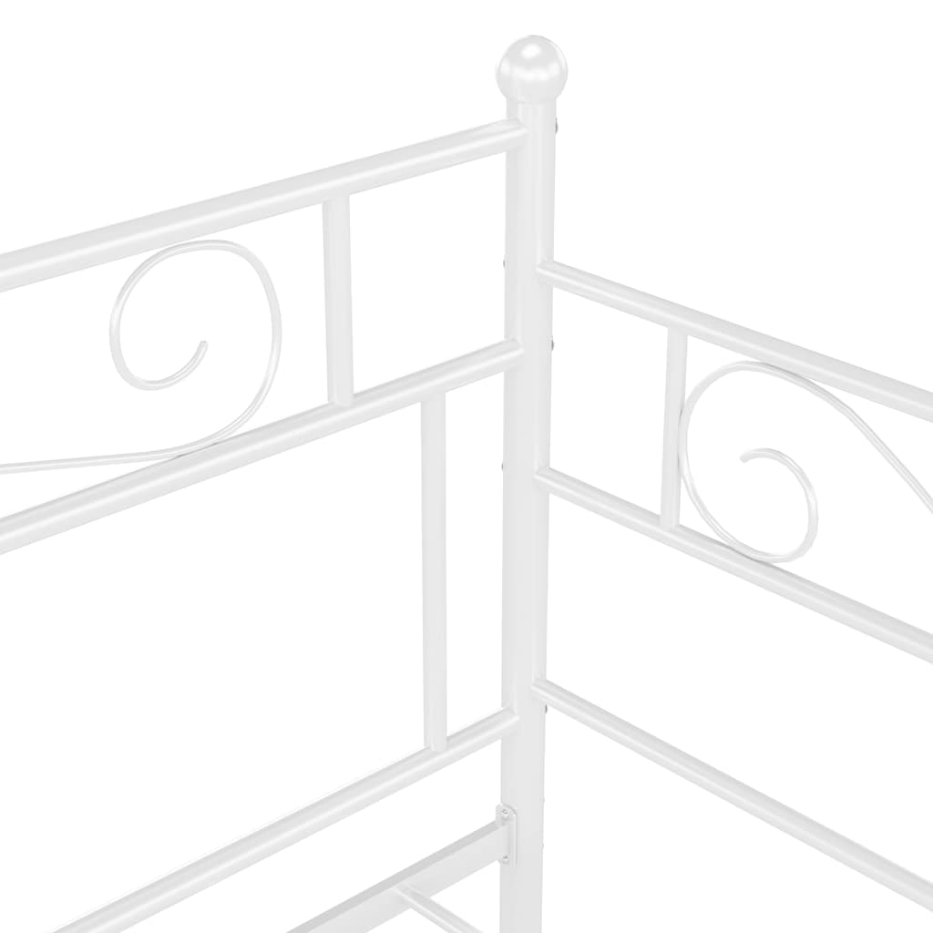 Sofa Bed Frame | White | Powder-coated metal | Standard Single