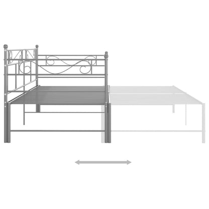 Sofa Bed Frame | Grey | Powder-coated metal | Single and Double