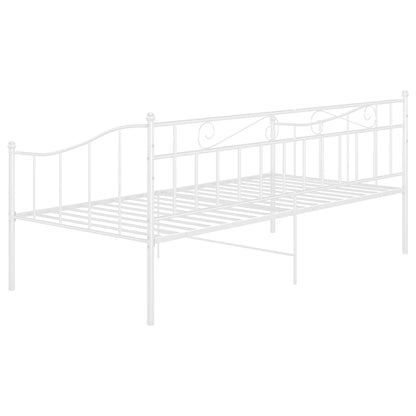 Sofa Bed Frame | White | Powder-coated metal | Single