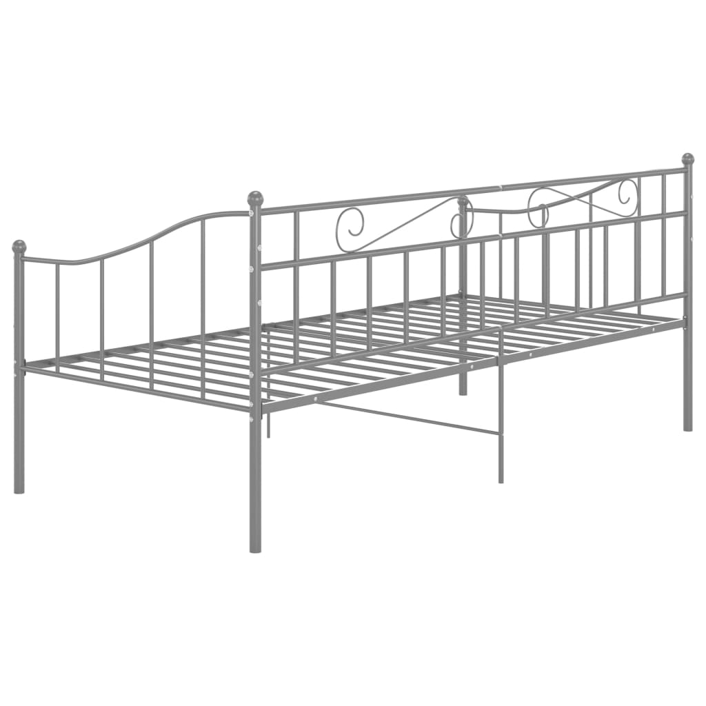 Sofa Bed Frame | Grey | Powder-coated metal | Single