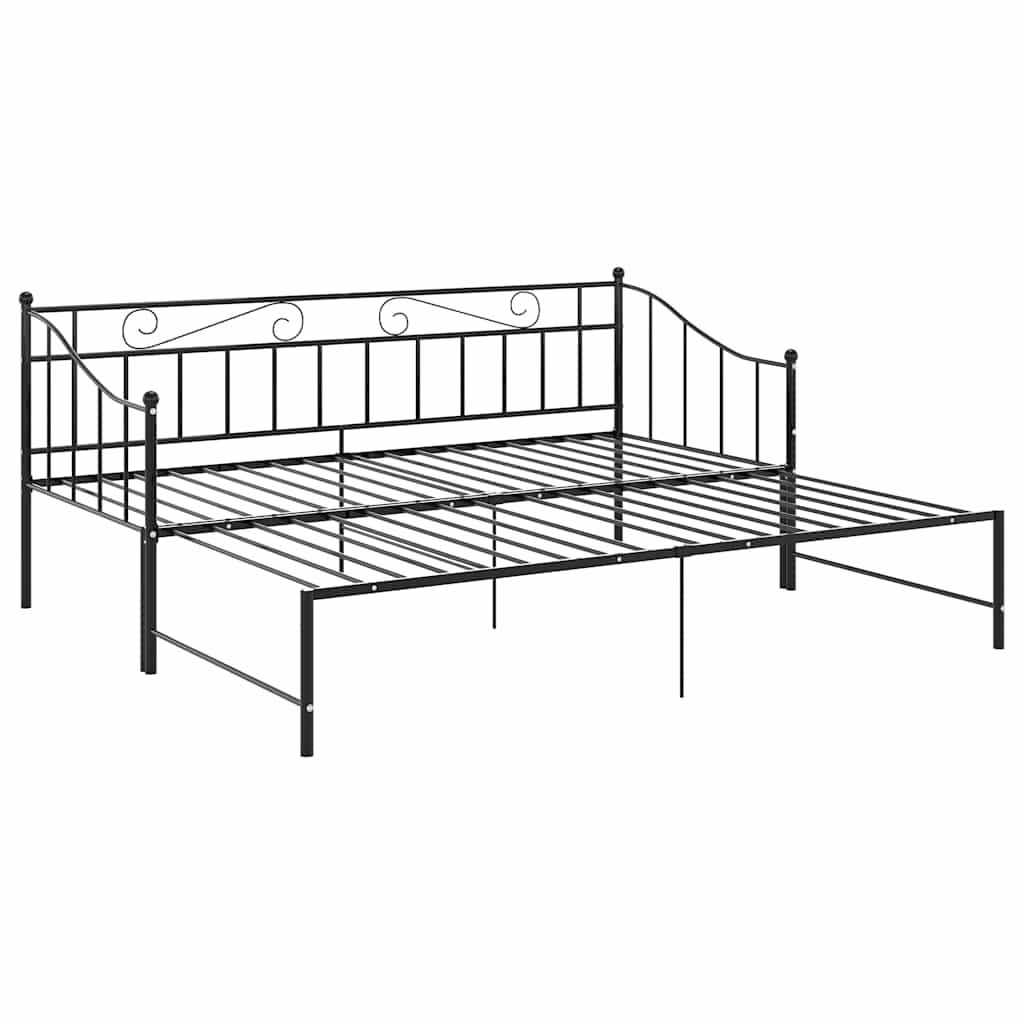 Sofa Bed Frame | Black | Powder-coated metal | Single