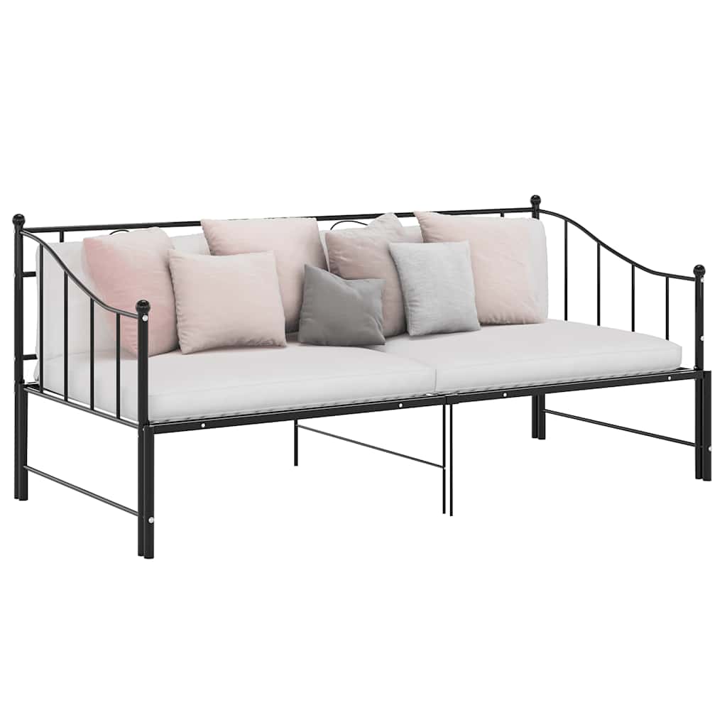 Sofa Bed Frame | Black | Powder-coated metal | Single