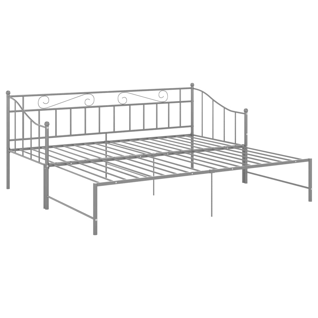 Sofa Bed Frame | Grey | Powder-coated metal | 90x200 cm