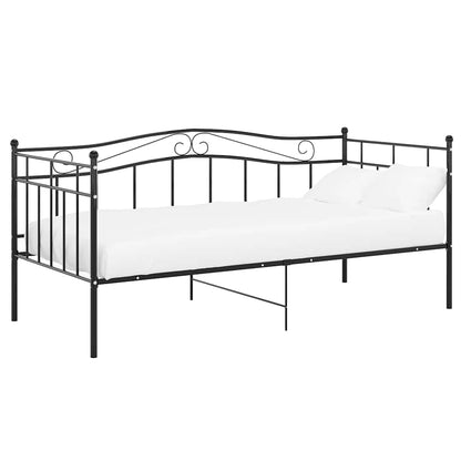 Sofa Bed Frame | Black | Powder-coated metal | Single