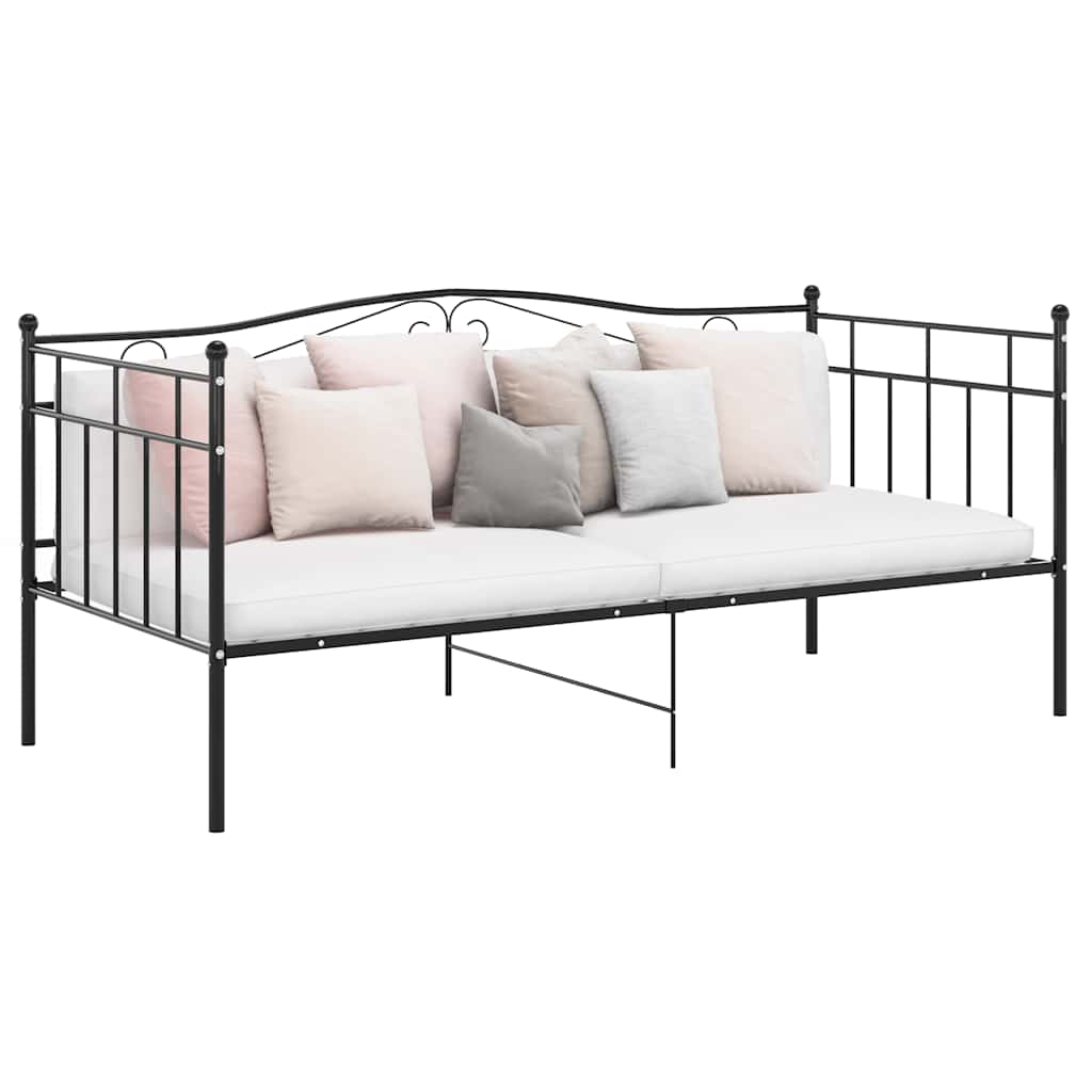 Sofa Bed Frame | Black | Powder-coated metal | Single