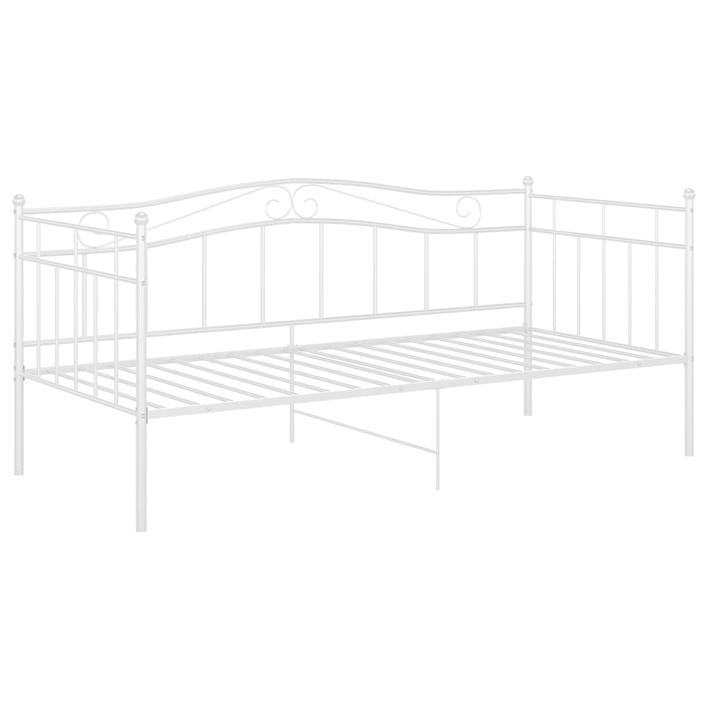 Sofa Bed Frame | White | Powder-coated metal | 90 x 200 cm