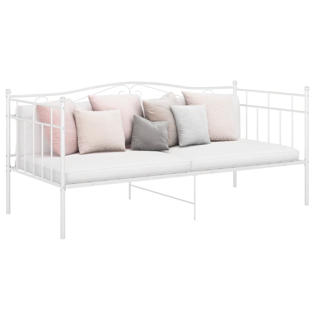 Sofa Bed Frame | White | Powder-coated metal | 90 x 200 cm