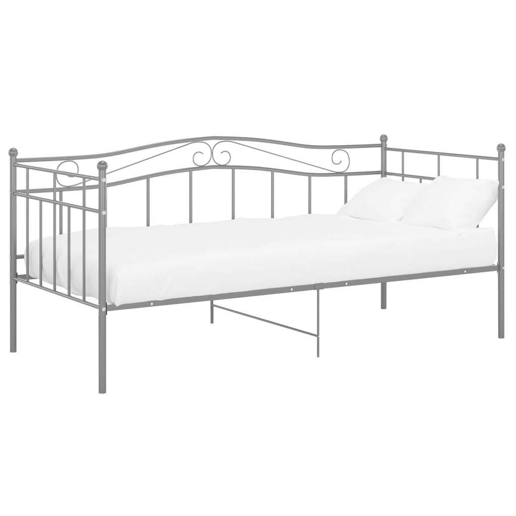Sofa Bed Frame | Grey | Powder-coated metal | Single