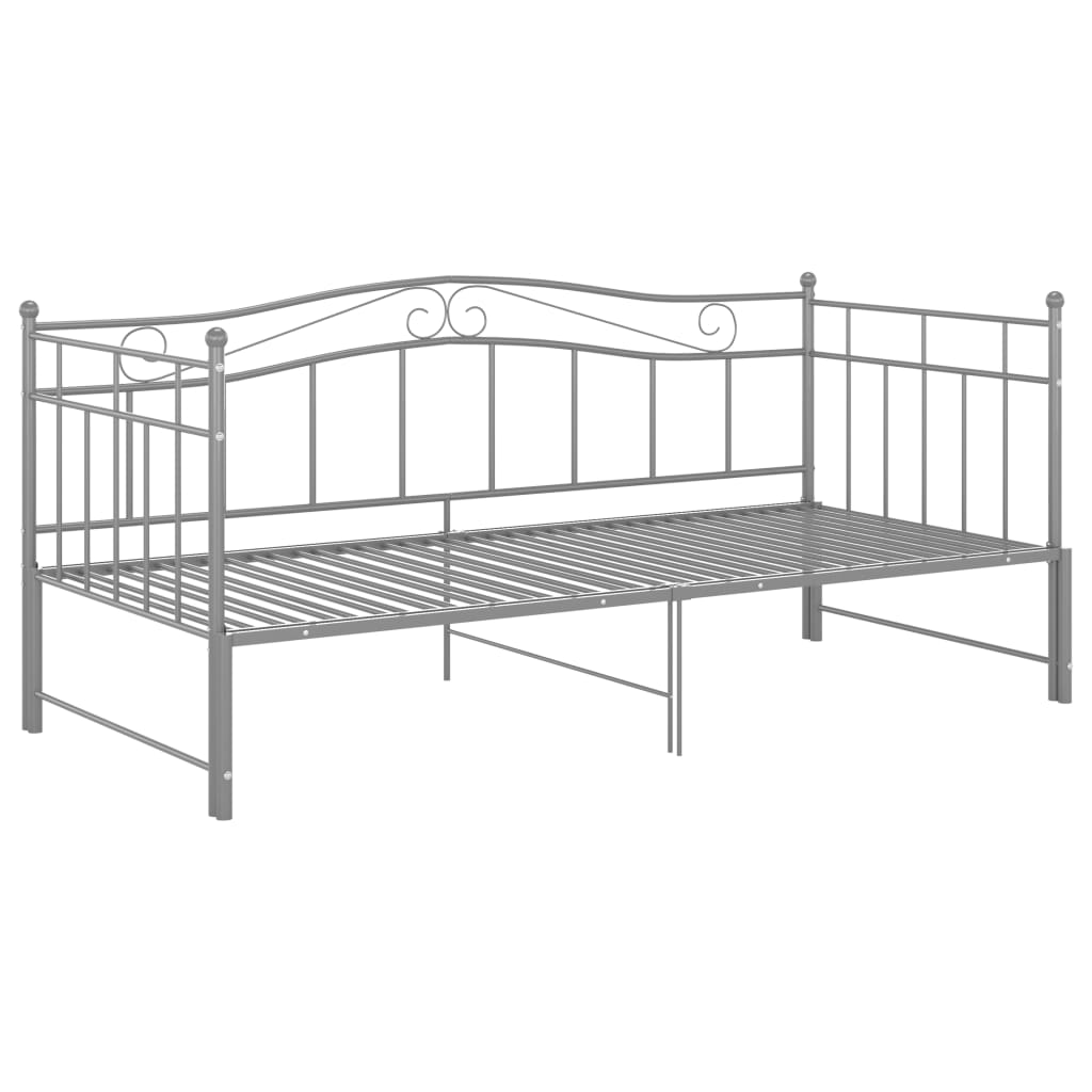 Sofa Bed Frame | Grey | Powder-coated metal | 206.5 x 185 x 89.5 cm