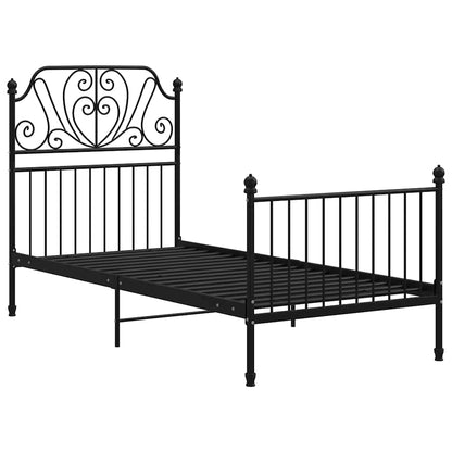 Bed Frame | Black | Powder-coated metal | Single | Tough | Bed Frame