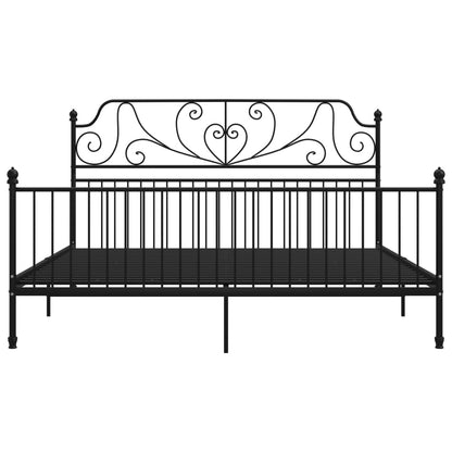 Bed Frame | Black | Powder-coated metal | Super King | Durable