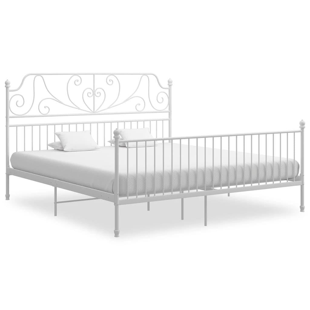 Bed Frame | White | Powder-coated metal | Super King | Bed Frame