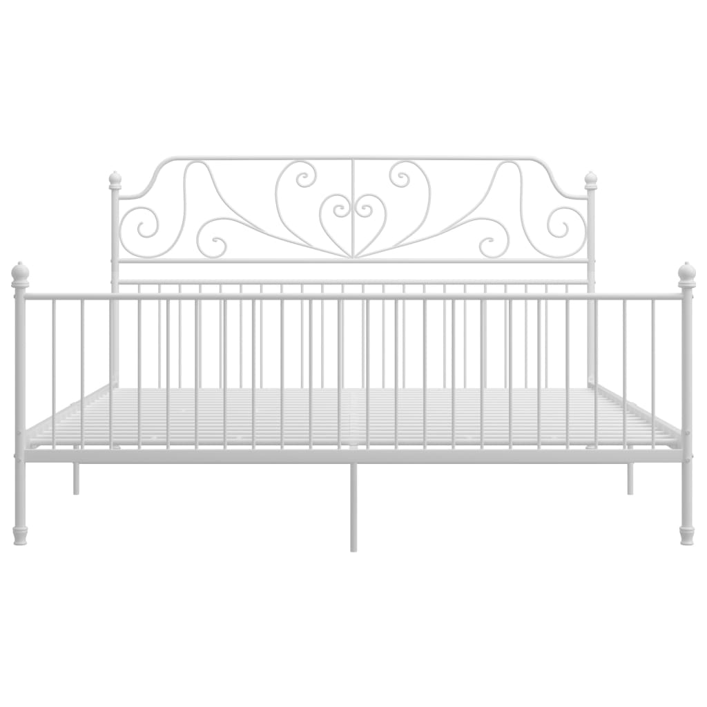Bed Frame | White | Powder-coated metal | Super King | Bed Frame