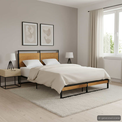 Bed Frame without Mattress Metal 120x200 cm