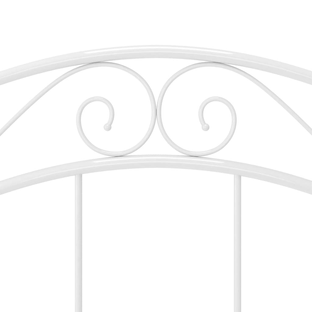 Bed Frame | White | Powder-coated metal | Single | Durable | Bed Frame
