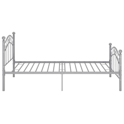 Bed Frame | Grey | Powder-coated metal | Single |  Durable  | Bed Frame
