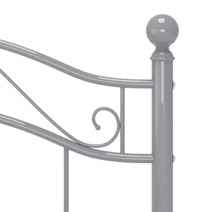 Bed Frame | Grey | Powder-coated metal | Single |  Durable  | Bed Frame