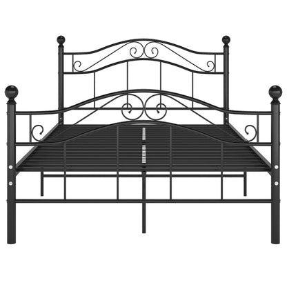 Bed Frame | Black | Powder-coated metal | 120x200 cm | Bed Frame