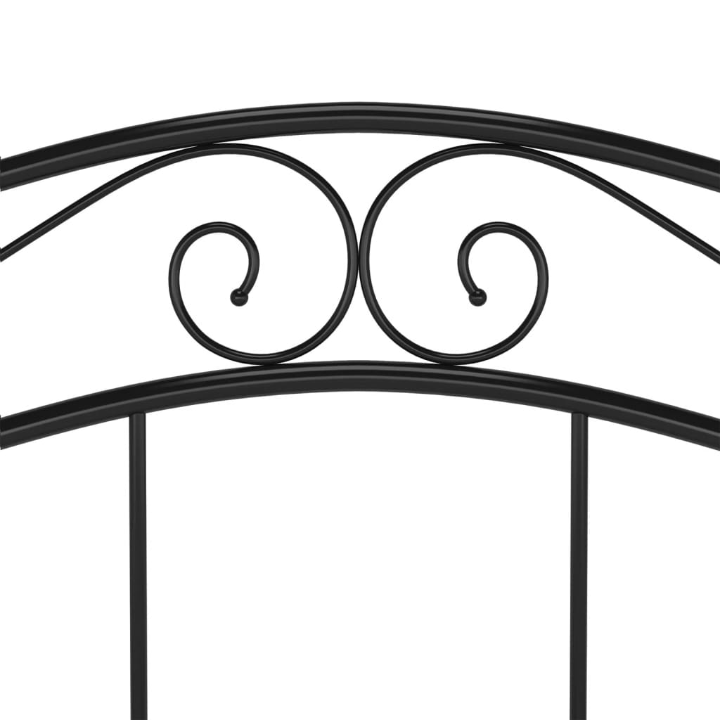 Bed Frame | Black | Powder-coated metal | 120x200 cm | Bed Frame
