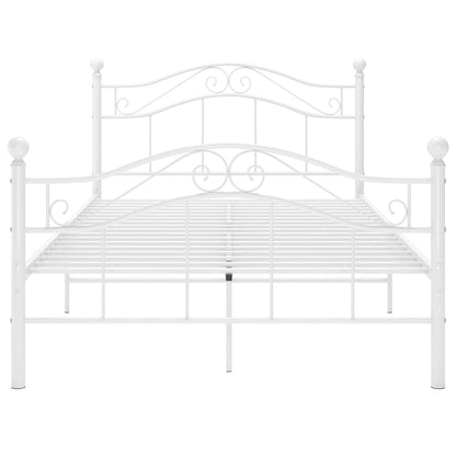 Bed Frame | White | Powder-coated metal | Double | Bed Frame
