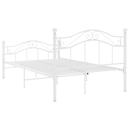 Bed Frame | White | Powder-coated metal | Double | Bed Frame