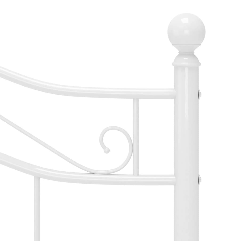 Bed Frame | White | Powder-coated metal | Double | Bed Frame
