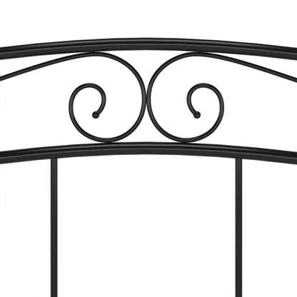 Bed Frame | Black | Powder-coated metal | 140x200 cm Mattress Size
