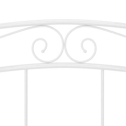 Bed Frame | White | Powder-Coated Metal | Double |  Tough | Bed Frame