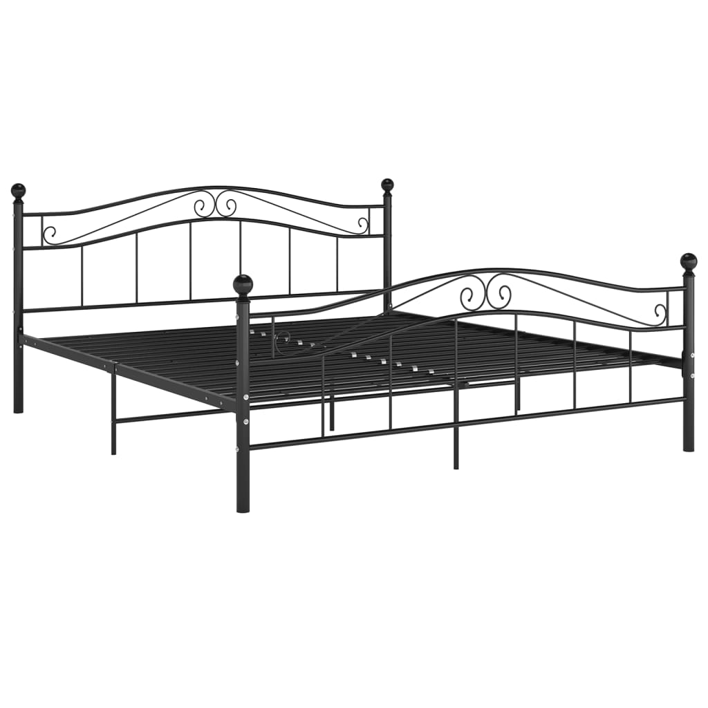 Bed Frame | Black | Powder-coated metal | Super King | Durable
