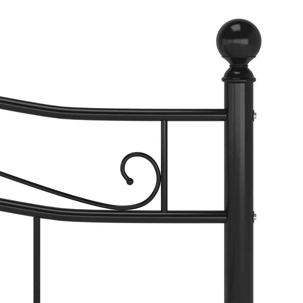 Bed Frame | Black | Powder-coated metal | Super King | Durable