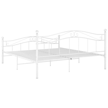 Bed Frame | White | Powder-coated metal | Super King | Durable