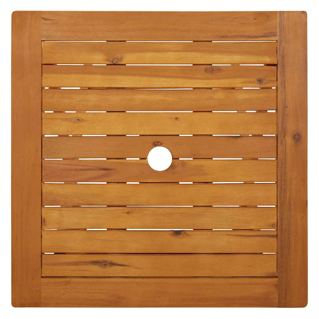 Folding Patio Table 23.6"x23.6"x29.5" Solid Acacia Wood