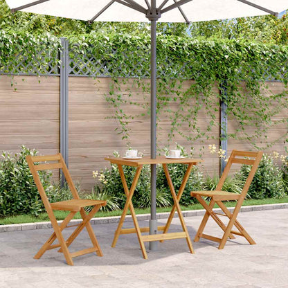 Folding Patio Table 23.6"x23.6"x29.5" Solid Acacia Wood
