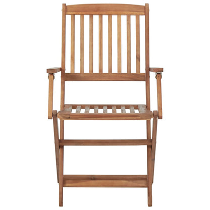 Outdoor Chair | Set of 2 | Natural Wood | Solid Acacia wood | Medium