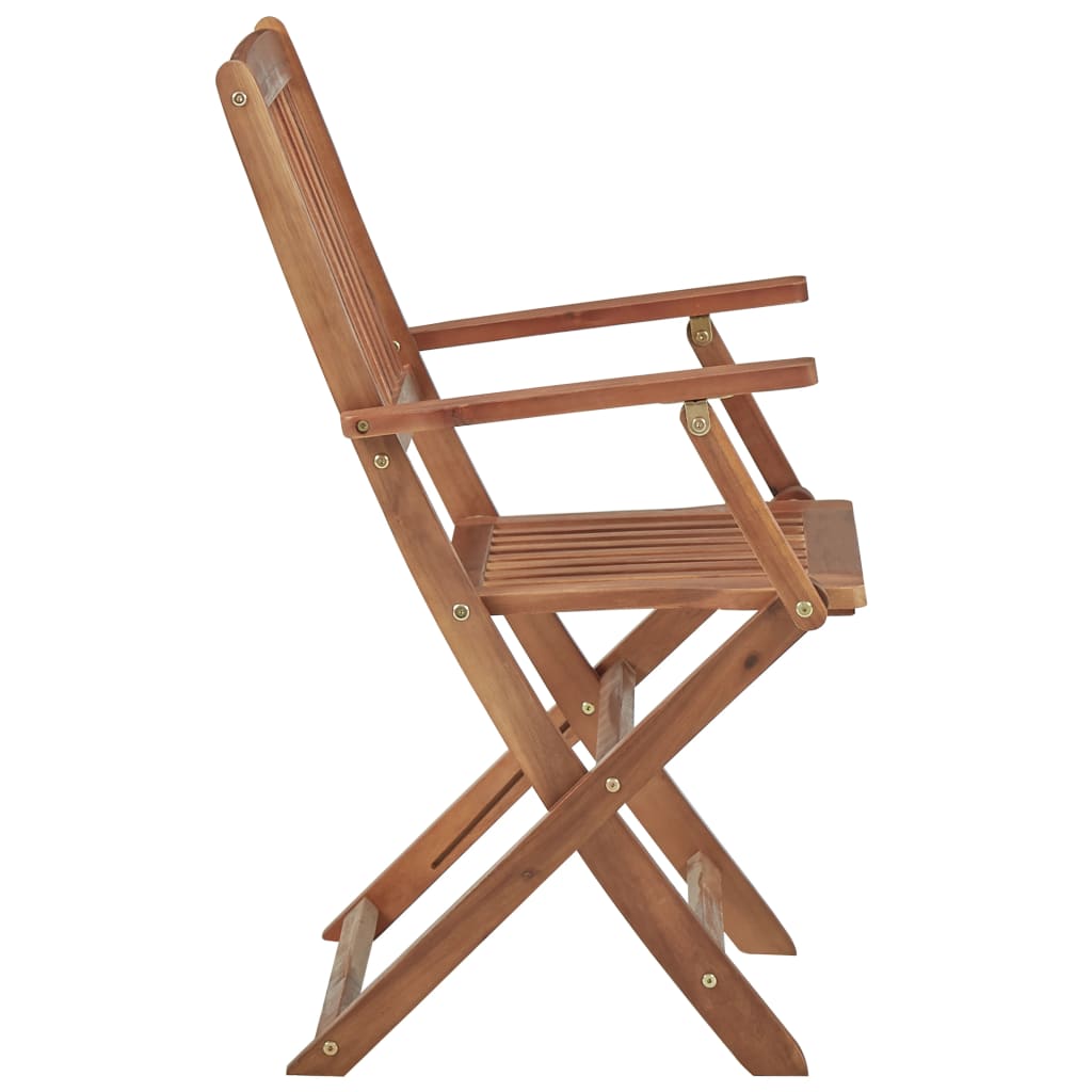 Outdoor Chair | Set of 2 | Natural Wood | Solid Acacia wood | Medium