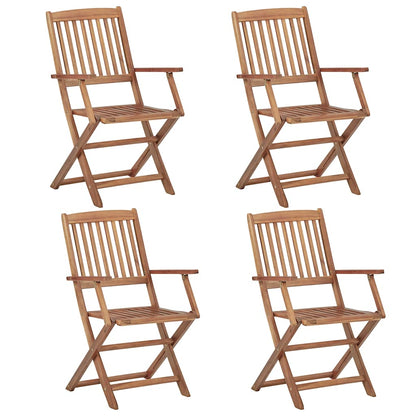 Outdoor Chair | Set of 4 | Natural Acacia | Solid Acacia wood | Standard